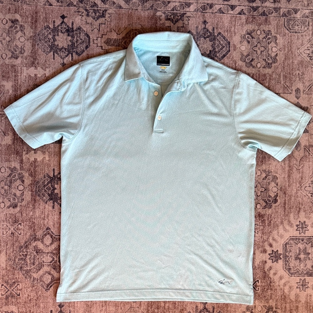 Greg Norman Collection Sky Blue Polo Shirt
